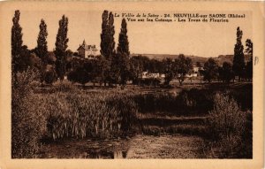 CPA NEUVILLE-sur-SAONE - Vue sur les Coteaux - Les Trous de Fleurien (639829)