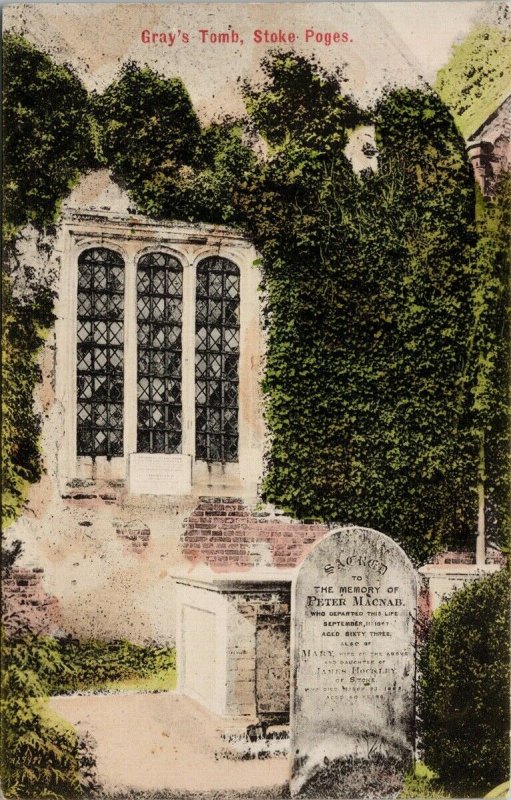 Gray's Tomb Stoke Poges England Unused Lucy & Birch's Postcard H2