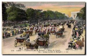 Paris - 16 - Avenue du Bois de Boulogne - Back Races Old Postcard