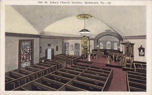 Old Saint Johns Church Interior Richmond Virginia
