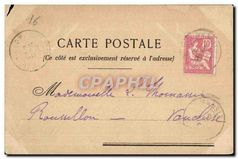 Old Postcard Angouleme Church Saint Martial