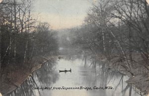 West from Suspension Bridge - Cairo, West Virginia WV  