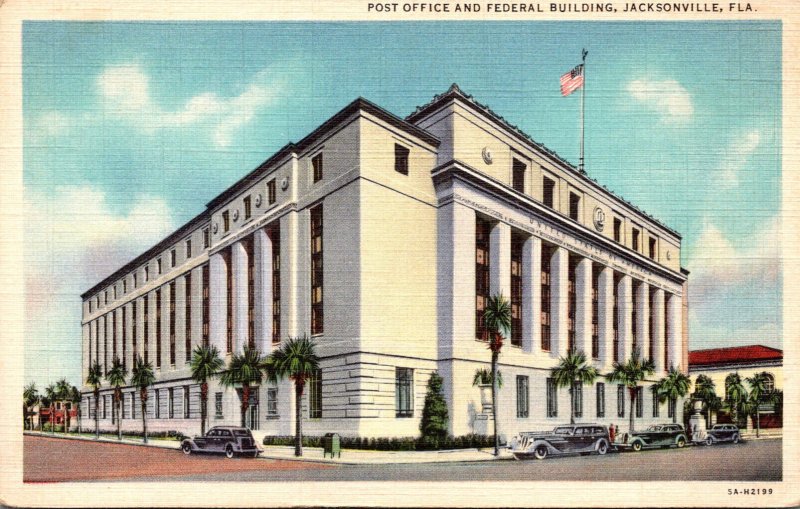 Florida Jacksonville Post Office and Federal Building Curteich