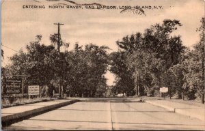 Entering North Haven, Sag Harbor, Long Island NY c1947 Vintage Postcard V45