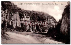 Old Postcard D Road Construction Gorges Villard Lans