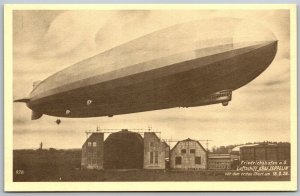 Vtg Friedrichshafen Luftschiff Graf Zeppelin Vor Dem Ersten Start Postcard