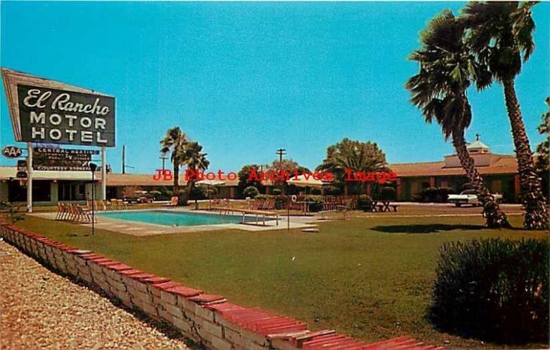 AZ, Yuma, Arizona, El Rancho Motor Hotel, Swimming Pool, Dexter Press No 43560B