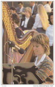 Harp Player , Papal Visit , UK , 1982 ; Ninian Park , Cardiff