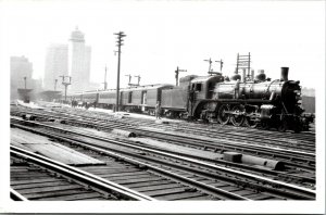 Vtg Boston MA North Station Train Depot Railroad Hotel Manger RPPC Postcard