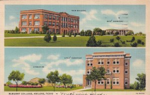 ABILENE, Texas, PU-1942; McMurry College, Gymnasium, Main Building, Dormitories