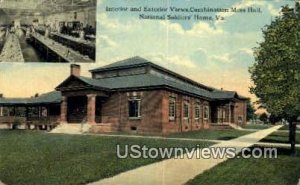 Interior And Exterior Views Mess Hall - National Soldiers Home, Virginia