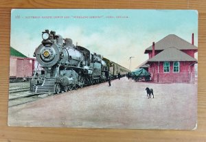 Southern Pacific Depot & Overland Limited Reno Nevada Vintage Postcard  (H1E)