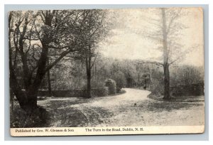 Vintage 1910's  Photo Postcard Country Road in Dublin New Hampshire