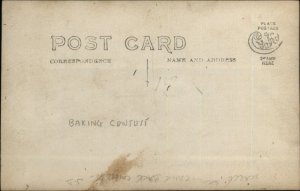 Women Picnic Cake Baking Contest SD Written on Back Real Photo Postcard c1910