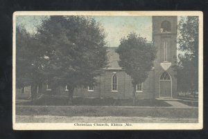 ELDON MISSOURI CHRISTIAN CHURCH VINTAGE POSTCARD REEDS MO. 1924