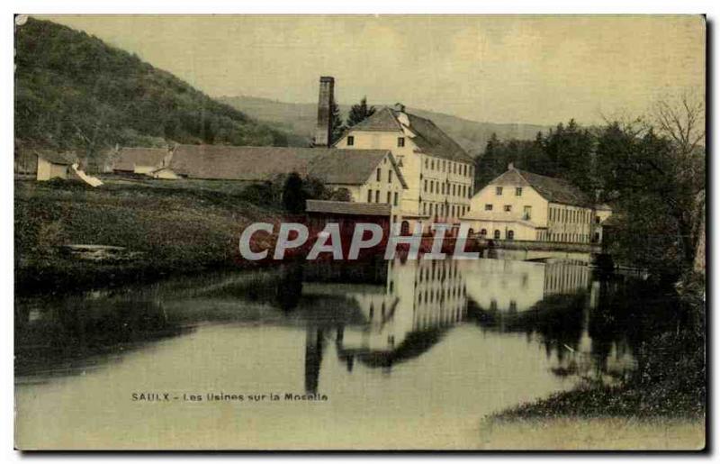 Old Postcard Saulx Plants On The Moselle TOILEE map