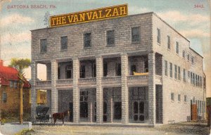 Daytona Beach, Florida The Van Valzah Hotel 1909 JL Wallace Vintage Postcard