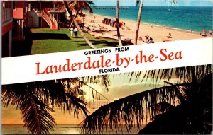 Florida Greetings From Lauderdale By The Sea Split View
