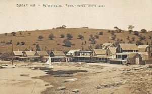 North Weymouth MA Wessagussett Great Hill Cottages Real Photo Postcard