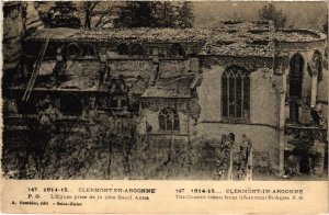 CPA Militaire Clermont-En-Argonne - L'Eglise prise de la coté (91841)