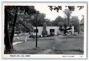 Roselawn Lodge Bala Muskoka Gulf Club House Canada RPPC Photo Posted Postcard