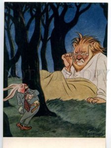 153145 MIKHALKOV Fable DRUNK HARE LION by YEFIMOV old PC