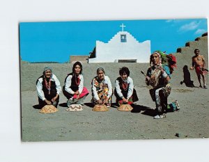 Postcard Picuris Basket Dance New Mexico USA