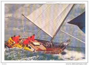 Sailboat, Sailing, Clipper, 1950-1970s