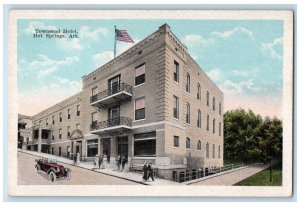 c1930's Townsend Hotel Hot Springs Arkansas AR Vintage Unposted Postcard