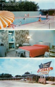 OK, Tulsa, Oklahoma, Desert Hills, Motel, Route 66, Dexter Press No. 3821B