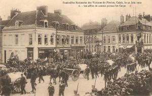 Horses. Military. Funerailles Nationales des Victimes Antique French postcard