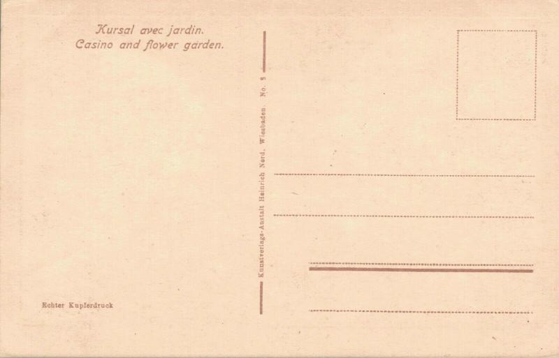 Germany Wiesbaden Kurhaus mit Blumengarten 02.74