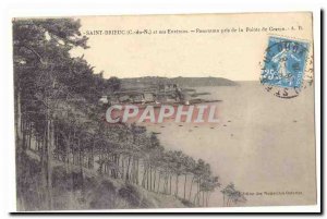 Saint Brieuc Old Postcard Panorama taken from the tip of Cesson