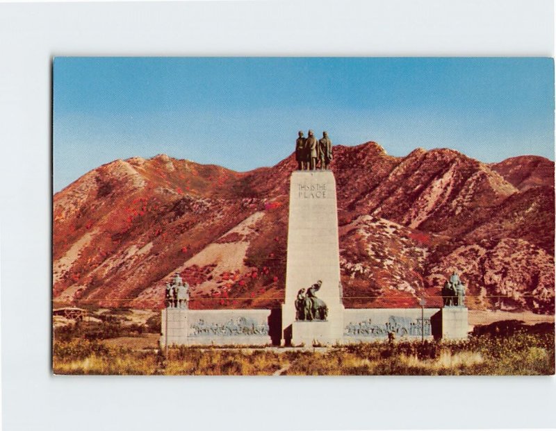 Postcard This is the Place Monument Emigration Canyon Salt Lake City Utah USA