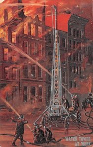 Water Tower At Work Postcard