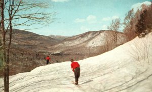 Vintage Postcard Pico Peak Green Mountains B Slope Ski Area Rutland Vermont VT