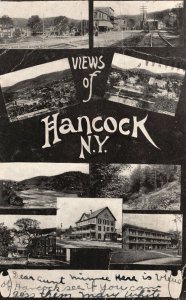 Vintage Postcard Views Of Hancock Buildings Historical Landmarks New York NY