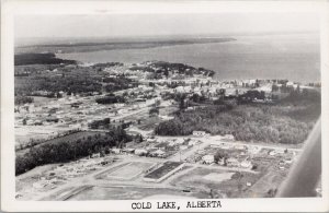 Cold Lake Alberta Aerial View Real Photo Postcard G90