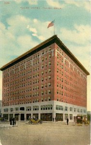 Autos C-1910 Tulsa Oklahoma Postcard Kress Flag 8874