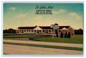 c1940s The Gables Motel Kansas City Kansas KS Vintage Unposted Postcard