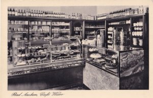 Bad Aachen Cafe Wien German Wine & Cake Shop Antique Postcard