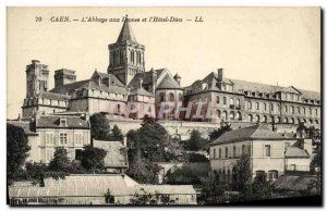 Old Postcard Caen L Abbaye aux Dames and the Hotel Dieu