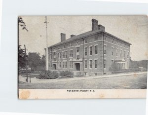 Postcard High School Westerly Rhode Island USA