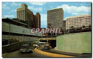 Postcard Old Tunnel to Canada Detroit Michigan