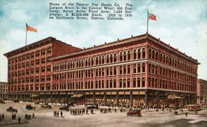 Vintage Postcard Dry Goods Home Largest Store California St. Denver Colorado CO