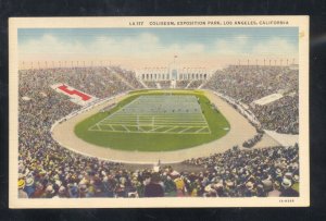 LOS ANGELES RAIDERS COLISEUM FOOTBALL STADIUM GAME VINTAGE POSTCARD