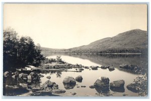 c1910's View From Attean Camps Lake Attean Jackman Maine ME RPPC Photo Postcard