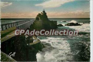 Modern Postcard the Basque Country Biarritz (BSES Pyr) The Rock of the Virgin