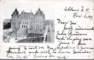 Postcard NY Albany - Eastern View Capitol - Private Mailing Card