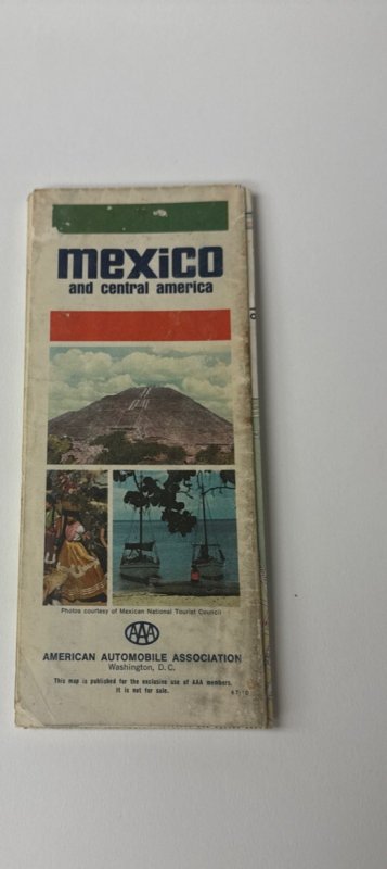 Lot 5 Vintage AAA Mexico Foldout Maps